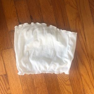 New zaful strapless crop top